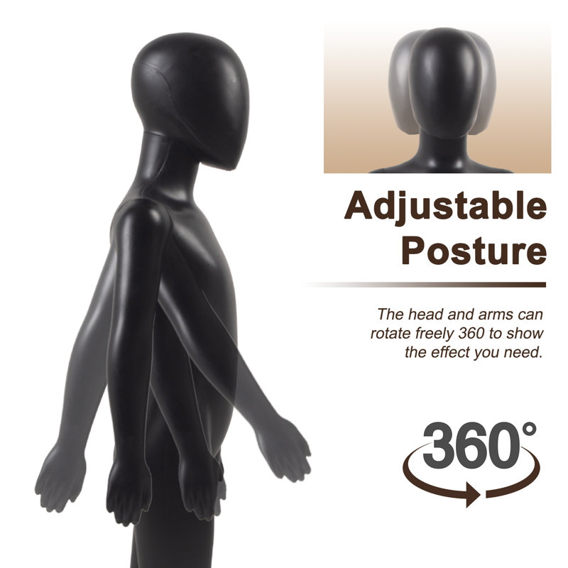 Kinbor 43.3 Inch Kids Mannequin - Full Body Faceless Child